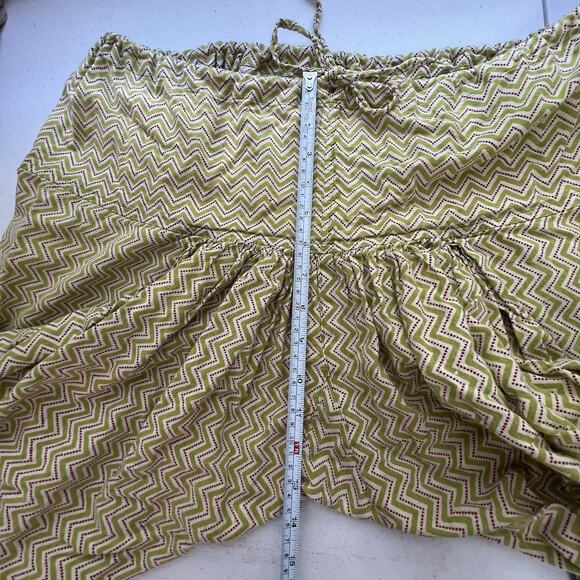 Harem Pants Chevron Geometric Cotton Fabric Hippie Baggy Boho Drop Crotch OS - Picture 9 of 11